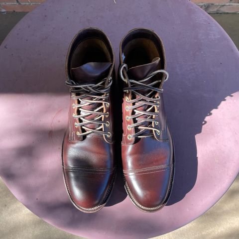 View photo of Viberg Service Boot in Horween Brown Chromexcel