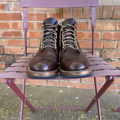 View photo of Viberg Service Boot in Horween Brown Chromexcel