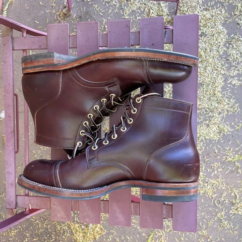 View photo of Viberg Service Boot in Horween Brown Chromexcel