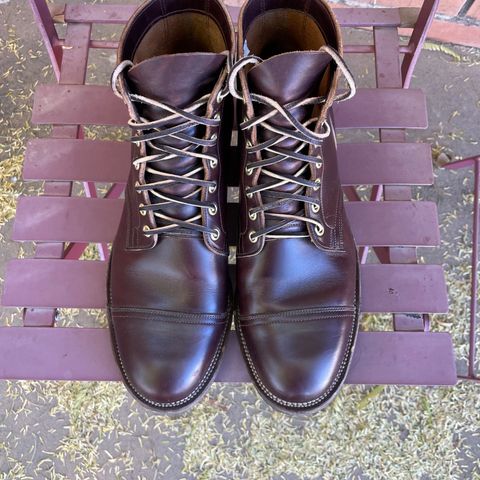 View photo of Viberg Service Boot in Horween Brown Chromexcel