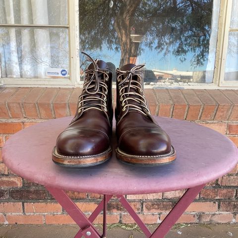 View photo of Viberg Service Boot in Horween Brown Chromexcel