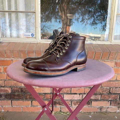 View photo of Viberg Service Boot in Horween Brown Chromexcel