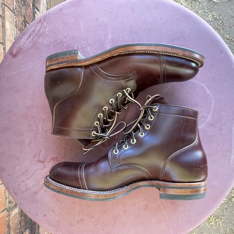 View photo of Viberg Service Boot in Horween Brown Chromexcel