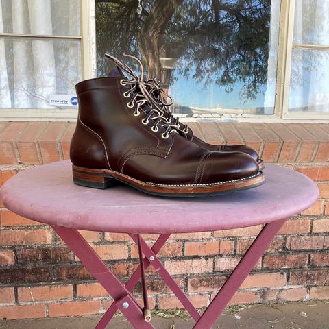 View photo of Viberg Service Boot in Horween Brown Chromexcel