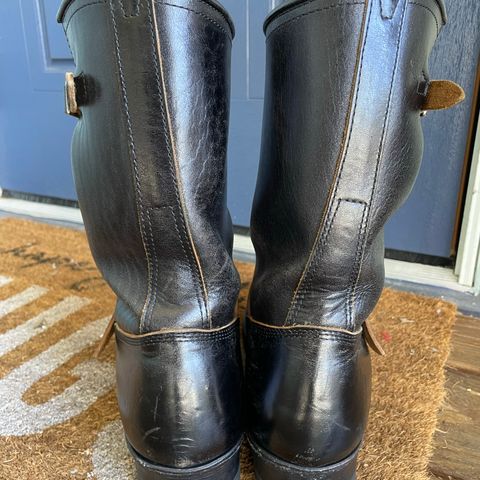 John Lofgren Wabash Engineer Boots in Shinki Black Oiled Horsebutt
