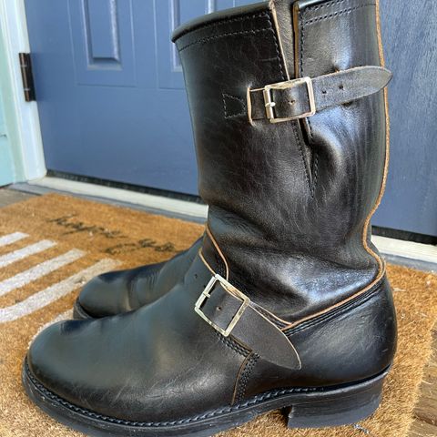 Search result thumbnail of John Lofgren Wabash Engineer Boots in Shinki Black Oiled Horsebutt