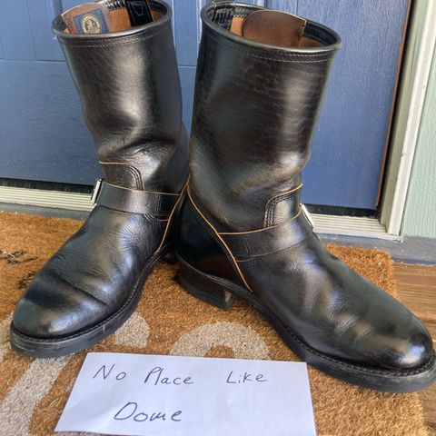 John Lofgren Wabash Engineer Boots in Shinki Black Oiled Horsebutt
