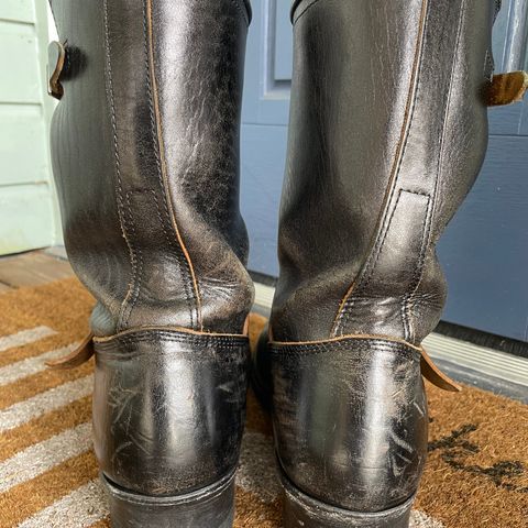 John Lofgren Wabash Engineer Boots in Shinki Black Oiled Horsebutt