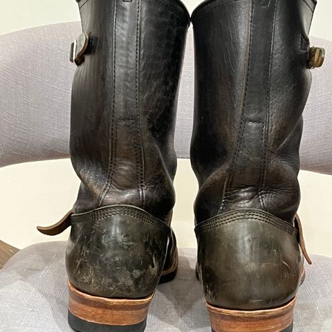 John Lofgren Wabash Engineer Boots in Maryam Salvia Rovescio Sego Horsebutt & Shinki Black Teacore Horsebutt