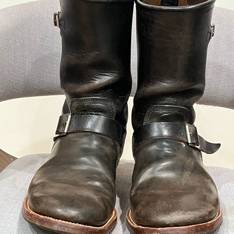 John Lofgren Wabash Engineer Boots in Maryam Salvia Rovescio Sego Horsebutt & Shinki Black Teacore Horsebutt