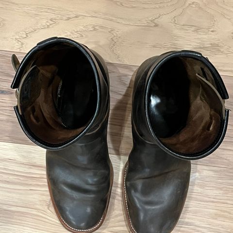 John Lofgren Wabash Engineer Boots in Maryam Salvia Rovescio Sego Horsebutt & Shinki Black Teacore Horsebutt