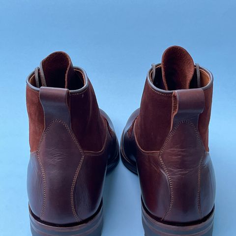 Viberg Country Boot in C.F. Stead Polo Brown Classic Oiled Shoulder