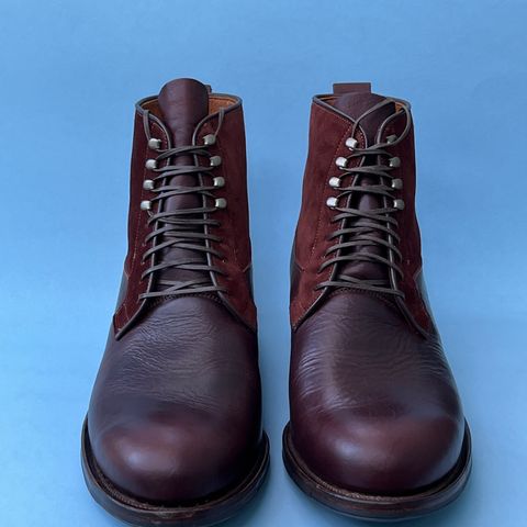 Viberg Country Boot in C.F. Stead Polo Brown Classic Oiled Shoulder