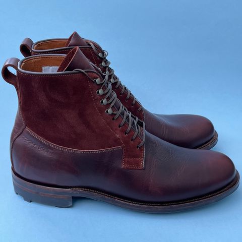 Viberg Country Boot in C.F. Stead Polo Brown Classic Oiled Shoulder