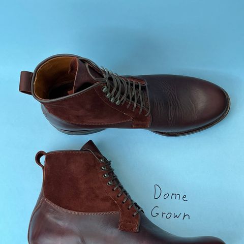 Viberg Country Boot in C.F. Stead Polo Brown Classic Oiled Shoulder