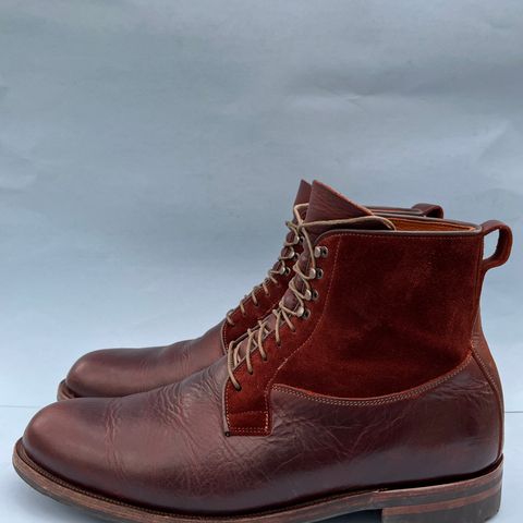 Viberg Country Boot in C.F. Stead Polo Brown Classic Oiled Shoulder