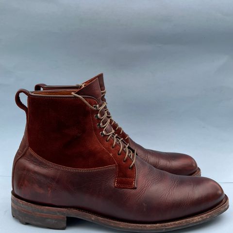 Viberg Country Boot in C.F. Stead Polo Brown Classic Oiled Shoulder