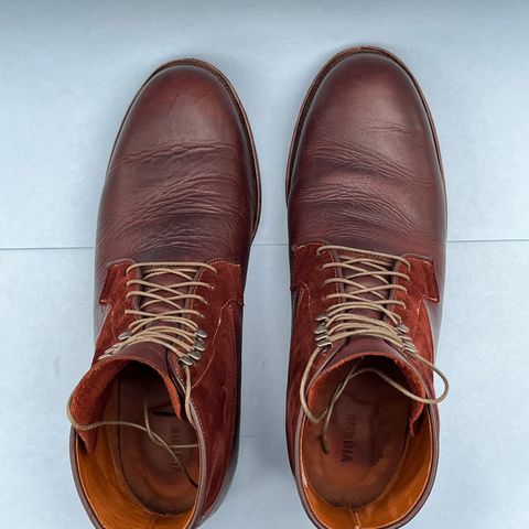 Viberg Country Boot in C.F. Stead Polo Brown Classic Oiled Shoulder