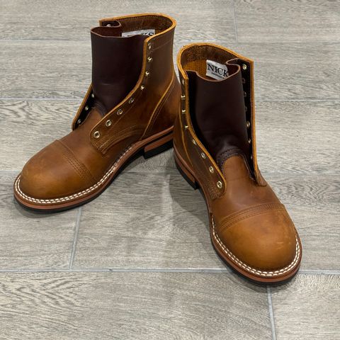 Nicks Americana in Horween Orange Predator
