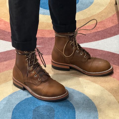 Nicks Americana in Horween Orange Predator