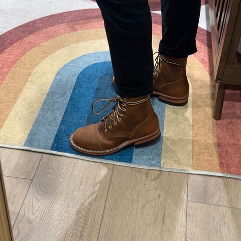 Nicks Americana in Horween Orange Predator