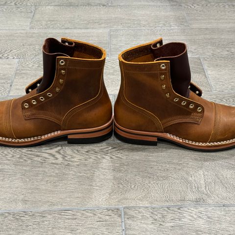 Nicks Americana in Horween Orange Predator