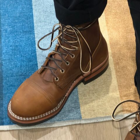 Nicks Americana in Horween Orange Predator
