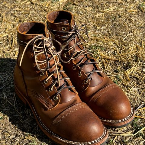 Nicks Americana in Horween Orange Predator