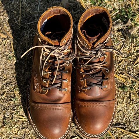 Nicks Americana in Horween Orange Predator