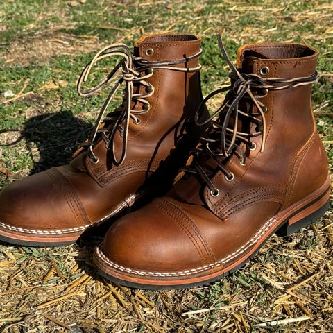 Nicks Americana in Horween Orange Predator