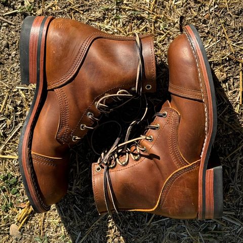 Nicks Americana in Horween Orange Predator