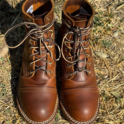 Nicks Americana in Horween Orange Predator