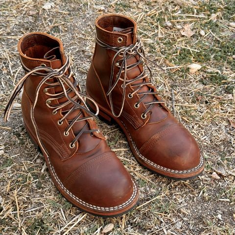 Nicks Americana in Horween Orange Predator