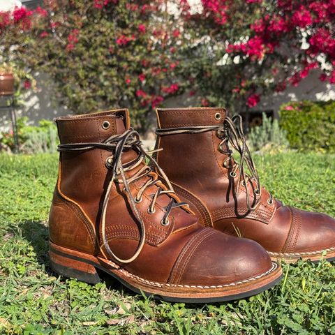 Nicks Americana in Horween Orange Predator