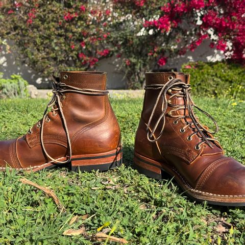 Nicks Americana in Horween Orange Predator