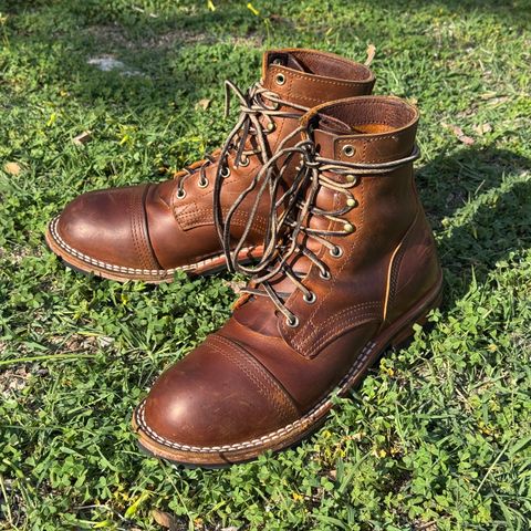Nicks Americana in Horween Orange Predator