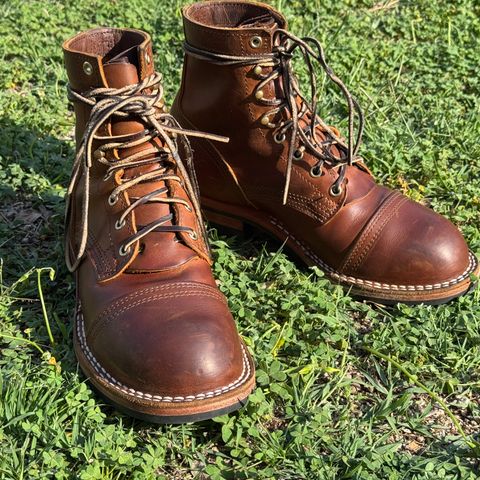 Nicks Americana in Horween Orange Predator