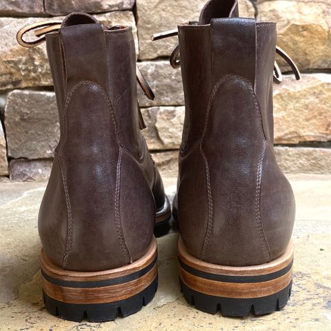Viberg Country Boot in Maryam Brown Washed Horse
