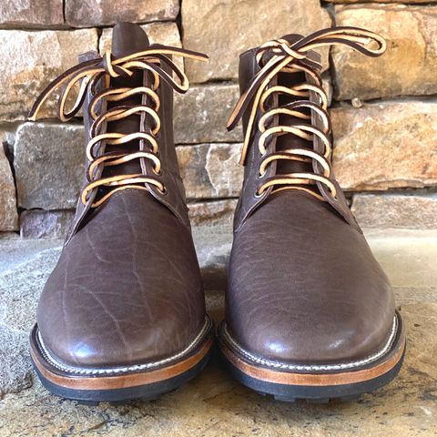 Viberg Country Boot in Maryam Brown Washed Horse