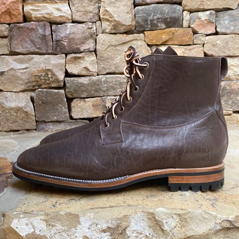 Viberg Country Boot in Maryam Brown Washed Horse