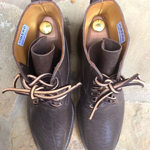 Viberg Country Boot in Maryam Brown Washed Horse