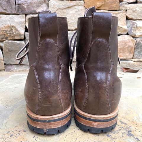 Viberg Country Boot in Maryam Brown Washed Horse