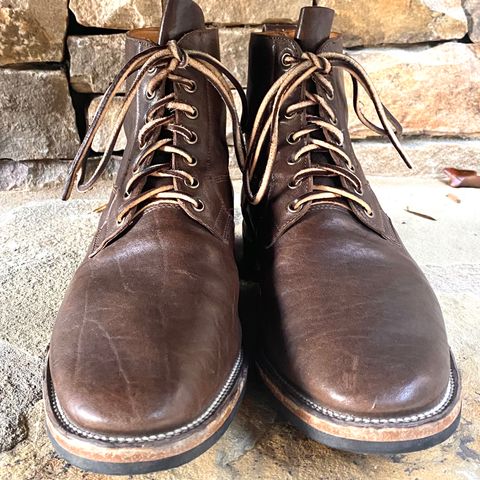 Viberg Country Boot in Maryam Brown Washed Horse
