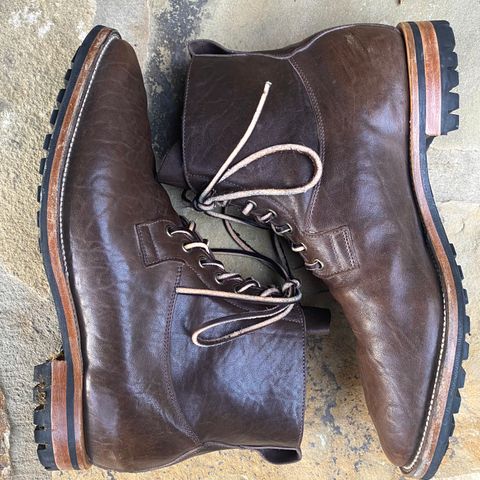 Viberg Country Boot in Maryam Brown Washed Horse