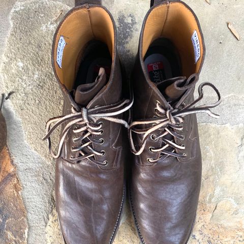 Viberg Country Boot in Maryam Brown Washed Horse