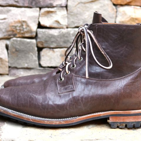 Viberg Country Boot in Maryam Brown Washed Horse
