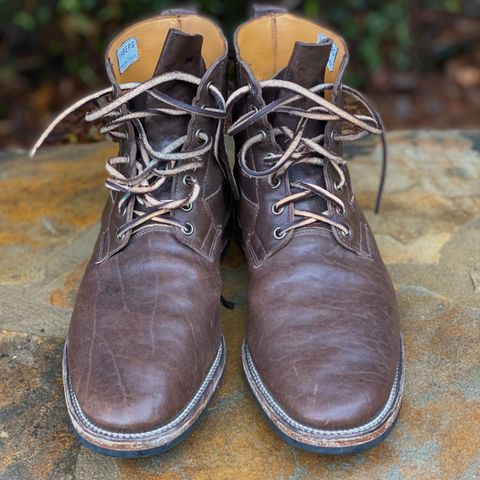 Viberg Country Boot in Maryam Brown Washed Horse