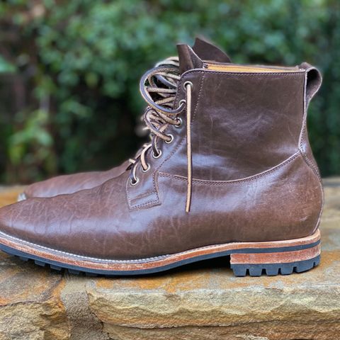 Viberg Country Boot in Maryam Brown Washed Horse