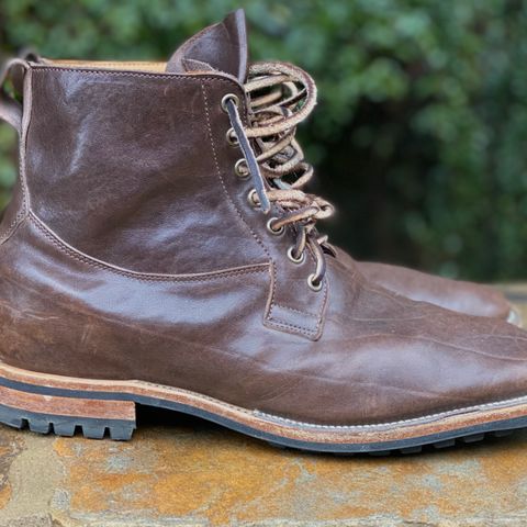 Viberg Country Boot in Maryam Brown Washed Horse
