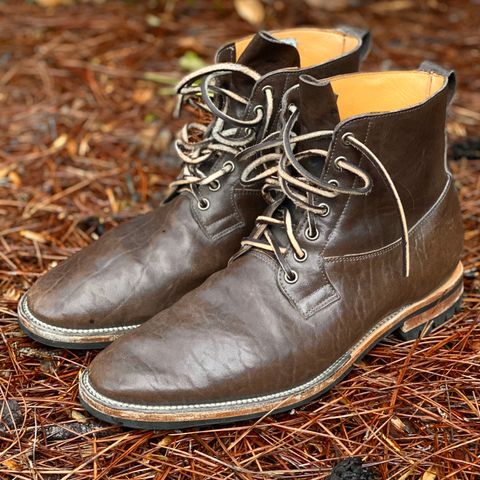 Viberg Country Boot in Maryam Brown Washed Horse